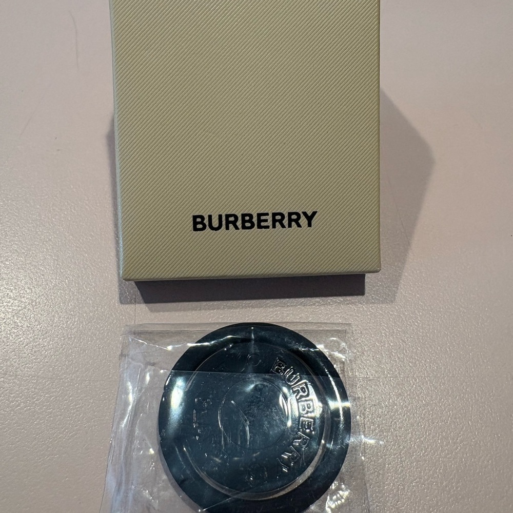 Burberry Black Phone Ring with Branded Box